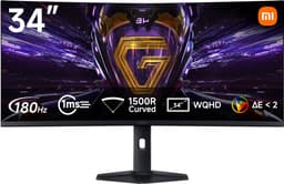 Xiaomi G34WQi Serie - Gebogen Gaming Monitor - 34 inch - 180Hz - 1 ms — thumbnail 1