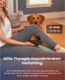 Massage Gun met Warmte en Koude – 5 Snelheden – 5 Massagekoppen – USB-C Oplaadbaar – Compact — thumbnail 3