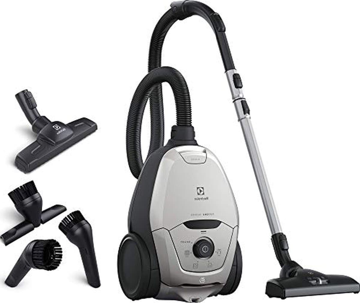 Stofzuiger met zak - Cilinderstofzuiger - Efficiënt schoonmaken - Extra stil 57 dB - 35 Liter inhoud - Grijs — afbeelding 1