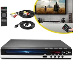 CD/DVD-Speler Voor TV - Full Hd 1080p Multifunctionele Speler - Met HDMI/USB/AV-Aansluiting - USB-Speler — thumbnail 1