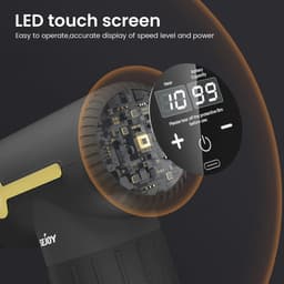 VidaStore massage gun - Massage pistool - Massage apparaat - Sportmassage - Touchscreen - 10 snelheden - 6 verschillende koppen — thumbnail 4