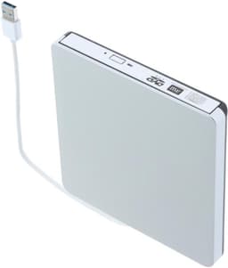 Externe DVD Brander - USB CD/DVD Station - Bestanden Archiveren - Draagbaar Slank Ontwerp - USB 3.0 - Zwart — thumbnail 4