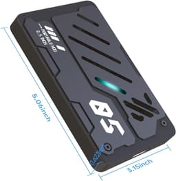 Externe Harde Schijf - Draagbare Opslag - Snelle Back-ups - Schokbestendig Aluminium - 2.5 inch - Zwart — thumbnail 5