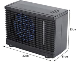 Draagbare airconditioning voor de auto, 12 V, draagbare ventilator voor de auto, stil, mini-ventilator voor auto, raam, lucht, ventilator — thumbnail 2