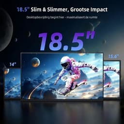 SP® Portable Monitor - Draagbaar Scherm - Draagbaar Gaming Scherm - Zwart - 25cm x 43cm x 2cm — thumbnail 3