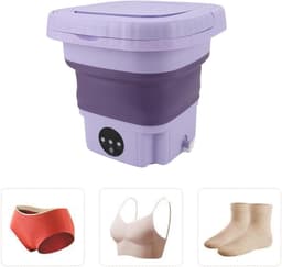 Draagbare Wasmachine - Mini Emmer - Kleding Wassen - Automatische Reiniging - 11 Liter Capaciteit - Wit — thumbnail 4
