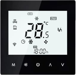 Slimme Thermostaat - Verwarming Controller - Energie Besparen - Spraakbesturing - 10 x 9 x 5 cm - Zwart — thumbnail 1