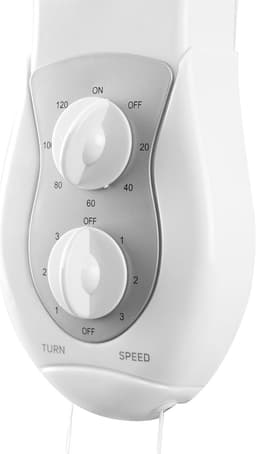 Plafondventilator - Wandventilator - 40 cm bladen - 3 snelheden - timer - draaibare kop — thumbnail 2