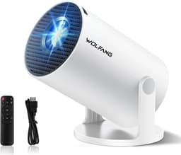 Mini Beamer - Draagbare Projector - Ondersteuning voor 1080P Full HD - WiFi 6 & Bluetooth 5.4 - Voor Slaapkamer en Buiten — thumbnail 1
