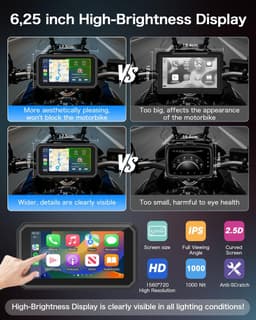 Solidchoice - 4K Dashcam voor Motoren met Navigatie en Bluetooth — thumbnail 3