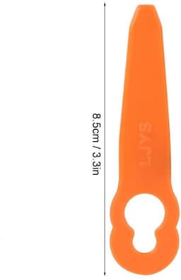 Trimmerkopbladen - Vervangingsbladen voor grasmaaier - Oranje - Duurzaam kunststof - 24-delige set - Geschikt voor Polycut 2-2 - Herbruik... — thumbnail 1