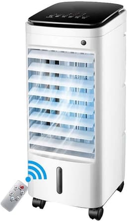 Mobiele airco ventilator - Persoonlijke koeler - Persoonlijke verkoeling - Watergekoeld - Compact formaat - Wit — thumbnail 1