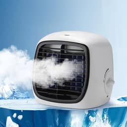 Draagbare Airco - Persoonlijke Cooler - Ruimte Koelen - Stille Werking - 20x18x17.5cm - Wit — thumbnail 4