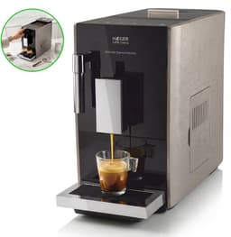 Haeger Caffè Crema Volautomatische Espressomachine - 2 Soorten Koffie & Heet water - Melkopschuimer voor Cappuccino - Koffiemachine met bonen - Zwart — thumbnail 1