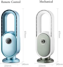 Bladeless Ventilator - Torenventilator Luchtcirculator - Comfortabele Koeling - Intelligente Afstandsbediening - 67.5 cm Hoog - Roze — thumbnail 5