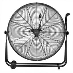 VEVOR Vloerventilator Ø762mm, 360° Kantelbare Windmachine, Staande Ventilator met 3 Snelheidsstanden, Draagbare Trommelventilator met Handvat, Wielen & 1,6m Kabel, Industriële Ventilator voor Garage Magazijn — thumbnail 2