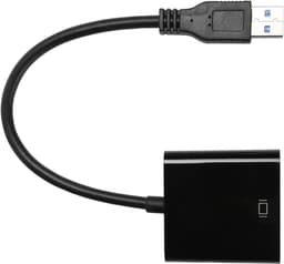 USB naar VGA Adapter - Externe Display Extender - Werkruimte Uitbreiden - Plug en Play - 5 Gbps Snelheid - Zwart — thumbnail 3