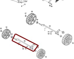 Omgoods - Compleet Vooras voor Draadloze Grasmaaier DLM382 — thumbnail 1