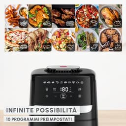 Airfryer XL - Hete Lucht Oven - Gezond Koken - Stille Technologie - 5 Liter - Zwart Rood — thumbnail 5
