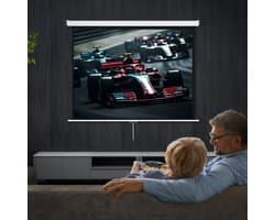 COVREO Beamerdoek 84 inch 4:3 wit, kunststof met hoogteverstelling