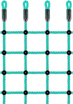 Klimpoort, klimnet, ladderspel, nylon touw, buitenspel, schommel voor kinderen, speelplaats, hut, trainingsaccessoires, 196 x 76 cm — thumbnail 5