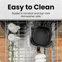 Airfryer 3,5L – Heteluchtfriteuse 360° – Multifunctioneel – Instelbare Temperatuur – Vaatwasserbestendige Mand — thumbnail 5