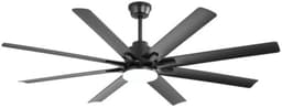 Plafondventilator - Woonkamer Ventilator Industrie Stijl - 66 Inch 8 Blads DC Ventilator Met Dimbare LED Lamp - Afstandsbedieningsventilator - Omkeerbare Ventilator - Lampventilator - Slimme Ventilator Zes Snelheden — thumbnail 1
