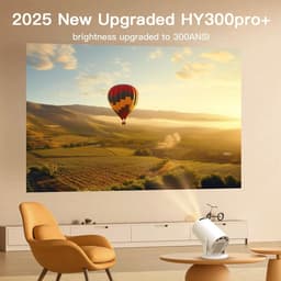 SnelShoppen - Draagbare miniprojector 4K 1080p Full HD, Android 11, Wifi 6, BT 5.0, 180 graden rotatie, kleine thuisbioscoop met automatische keystone — thumbnail 2
