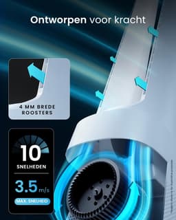 Bladloze Torenventilator met HEPA 13-filter – WiFi, 6 Snelheden, 5 Modi en 60° Oscillatie – Wit — thumbnail 2