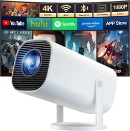 SnelShoppen - 4K Full HD 1080P Mini Projector - Draagbare Projector met WiFi 6, Bluetooth 5.4, 180° Rotatie en Automatische Trapeziumcorrectie voor Fe — thumbnail 1