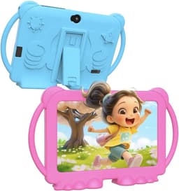 SnelShoppen - Kids Tablet 7 Inch voor Kinderen van 3 Jaar en Ouder, Android 14, 4GB RAM, 32GB Geheugen, Onderwijs Tablet met Ouderlijk Toezicht, Schok — thumbnail 1