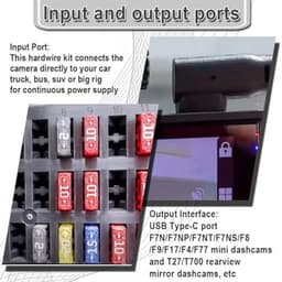Dash Cam Hardwire Kit voor Dashcams met een USB-C Poort Multi-Size Hardwire Kits Voltage Indicator 24U Monitoring 12V-24V naar 5V met Laag Voltage Bescherming met Conversie A5-A8 — thumbnail 2