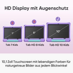 SnelShoppen - Kids Tablet 10.1 Inch Android 16 met 30GB RAM + 64GB ROM Uitbreidbaar tot 2TB, Kinderslot/Parental Controls, GPS, Face ID, WiFi 6, Octa- — thumbnail 5