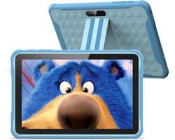 SnelShoppen - Kindertablet 10 Inch Android 13 met 6000mAh, Quad Core, 2GB RAM, 64GB ROM, HD IPS Scherm, Kindveilig, Wi-Fi, Ideaal voor Kinderen