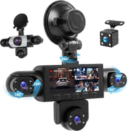 Thijox - 5-kanaals Dashcam Autocamera 3,16 inch IPS-scherm 360 Graden Rondomzicht met 1080P Full HD, Nachtzicht, Parkeerbewaking & Bewegingsdetectie v — thumbnail 1
