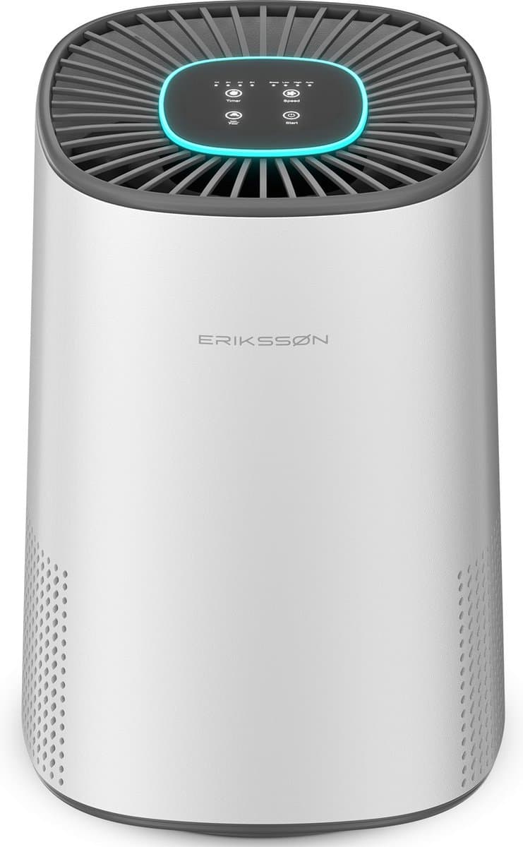 Erikssøn Luchtreiniger Pro Series Elite - HEPA-14 Filter - Wit - 240 m3/u - Vermindert Stof En Pollen - Met Hepa Filter - Met Ionisator - Air Purifier - Clean Air — afbeelding 1