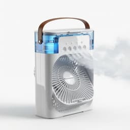 Umarko Mini Airco - Draagbare 3-in-1 Luchtkoeler met Bevochtiger & 7 Kleuren LED Lamp - Slaapkamer & Kantoor — thumbnail 1