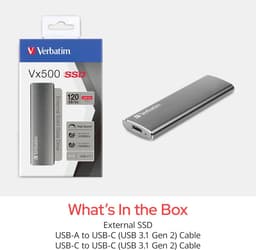 Externe SSD - Draagbare Opslag - Snelle Data Transfer - Aluminium Behuizing - 240 GB - Spacegrijs — thumbnail 5