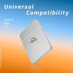 Externe SSD - Draagbare Opslag - Bestanden Opslaan - Hoge Snelheid NVMe - 2 TB - Zilver — thumbnail 2