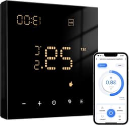 Slimme Thermostaat - Verwarming Thermostaat - Comfort Verhoging - App & Spraakbesturing - 9 x 6 cm - Wit — thumbnail 1