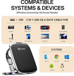 Draagbare Externe SSD - Snelle Opslag Mobiele Harde Schijf - Bestanden Overzetten - Hoge Overdrachtssnelheid - 1 TB - Zwart — thumbnail 4