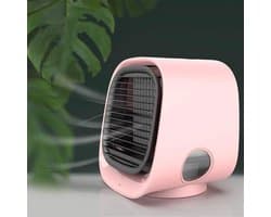 Kleine draagbare airconditioner,Mini draagbare luchtkoeler, draagbare airconditioner, persoonlijke airconditioningventilator, draagbare luchtkoeler, luchtbevochtiger voor kantoor/slaapkamer, 3 ventilatorsnelheden