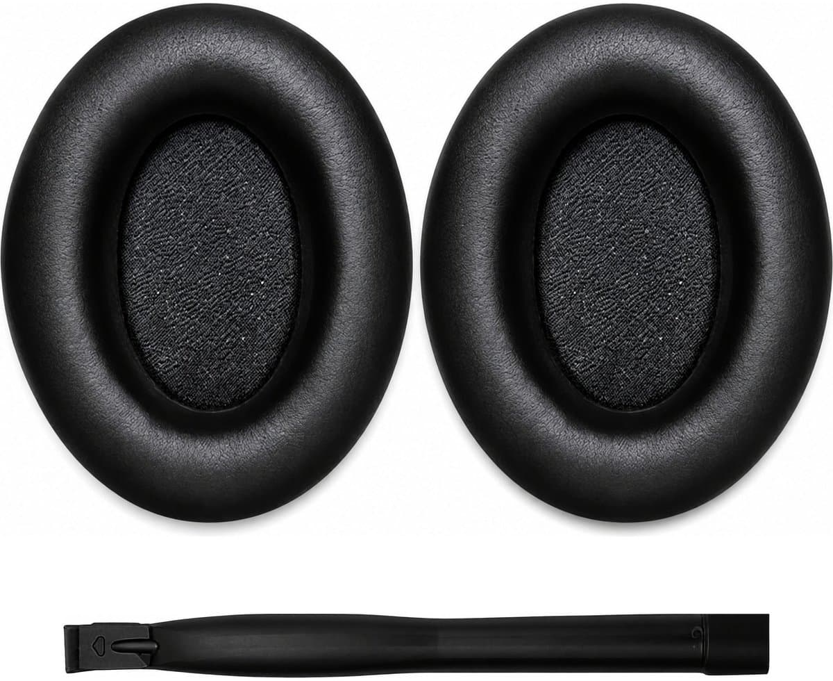 Set Oorkussens voor Sony Koptelefoon – WH-1000XM3 Oorkussen – WH-1000XM3 - Kunstleer met Traagschuim — afbeelding 1