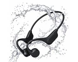 Swiftek Bone Conduction Headphone – IPX8 Waterdicht – Open Ear Sporthoofdtelefoon – Sportoordopjes – Oortjes draadloos – Bluetooth Koptelefoon Draadloos – Draadloze Oordopjes – Headset Draadloos – 8GB geheugen