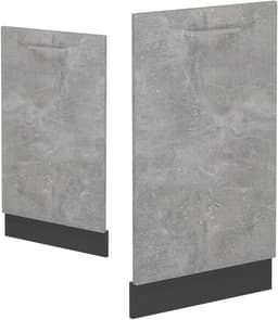 Vaatwasser paneel - Keuken front - Keuken renovatie - Naadloze integratie - 45 cm breed - Betonlook — thumbnail 4
