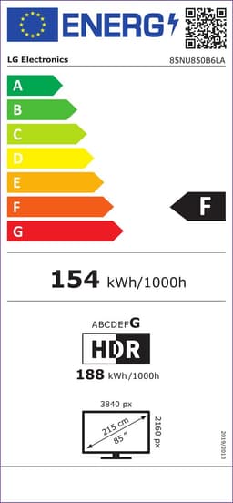 LG NANO 4K UHD AI 85NU850B6LA 2,16 m (85") 4K Ultra HD Smart TV Wifi Zwart — thumbnail 2