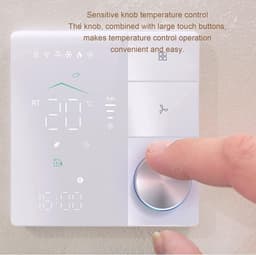 Slimme WiFi Thermostaat - App Bediening - Comfortabel Huis - Capacitief Touchscreen - 6A Laadvermogen - Zwart — thumbnail 5