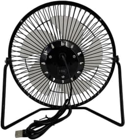 Zonnepaneel Ventilator - Draagbare Koeler - Kamperen Buiten - Zonne- en USB-kracht - 10W Vermogen - Zwart — thumbnail 3