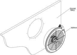 Industriële Ventilator - Axiale Ventilator - Luchtcirculatie Werkplaats - Toerentalregelbaar - 350mm - Metaal — thumbnail 3