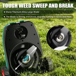 Accu-grasmaaier 23 cm - 3-voudige maaihoogte 20-50 mm - inklapbare handgreep - ideaal voor gazons tot 50 m² - SnelShoppen — thumbnail 2